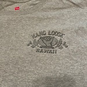 Large Mens Gray Hawaii shirt